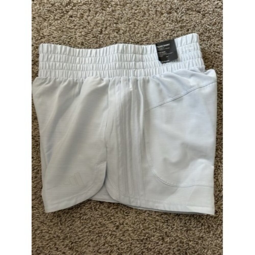 adidas Women's Pacer Training 3-Stripes Woven High-Rise 3" Shorts Size XS Active
